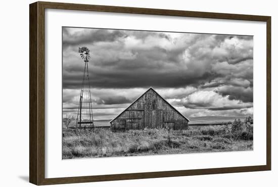 Windmill and Barn-Trent Foltz-Framed Art Print