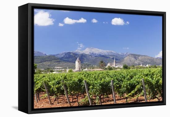 Windmill and Church-Markus Lange-Framed Stretched Canvas