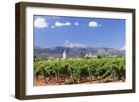 Windmill and Church-Markus Lange-Framed Photographic Print