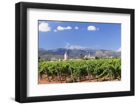 Windmill and Church-Markus Lange-Framed Photographic Print