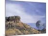 Windmill and Cliffs of Palo Duro Canyon State Park, Texas, USA-Darrell Gulin-Mounted Photographic Print