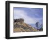 Windmill and Cliffs of Palo Duro Canyon State Park, Texas, USA-Darrell Gulin-Framed Photographic Print