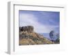 Windmill and Cliffs of Palo Duro Canyon State Park, Texas, USA-Darrell Gulin-Framed Photographic Print