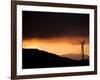 Windmill and Power Lines at Dawn, Manawatu, New Zealand-Don Smith-Framed Photographic Print