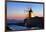 Windmill and Saltworks at Sunset, Marsala, Sicily, Italy-Massimo Borchi-Framed Photographic Print