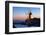 Windmill and Saltworks at Sunset, Marsala, Sicily, Italy-Massimo Borchi-Framed Photographic Print