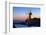 Windmill and Saltworks at Sunset, Marsala, Sicily, Italy-Massimo Borchi-Framed Photographic Print