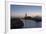 Windmill and Saltworks at Sunset, Marsala, Sicily, Italy-Massimo Borchi-Framed Photographic Print