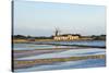 Windmill and Saltworks, Marsala, Sicily, Italy-Massimo Borchi-Stretched Canvas