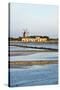 Windmill and Saltworks, Marsala, Sicily, Italy-Massimo Borchi-Stretched Canvas