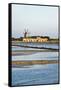 Windmill and Saltworks, Marsala, Sicily, Italy-Massimo Borchi-Framed Stretched Canvas