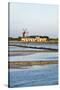 Windmill and Saltworks, Marsala, Sicily, Italy-Massimo Borchi-Stretched Canvas