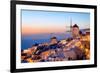 Windmill and Traditional Houses, Oia, Santorini (Thira), Cyclades Islands, Greek Islands-Karen Deakin-Framed Photographic Print