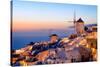 Windmill and Traditional Houses, Oia, Santorini (Thira), Cyclades Islands, Greek Islands-Karen Deakin-Stretched Canvas