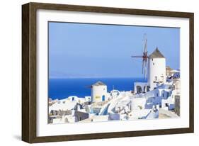 Windmill and Traditional Houses-Neale Clark-Framed Photographic Print