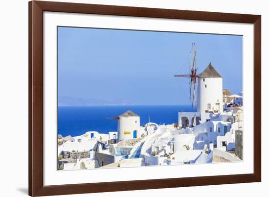 Windmill and Traditional Houses-Neale Clark-Framed Photographic Print