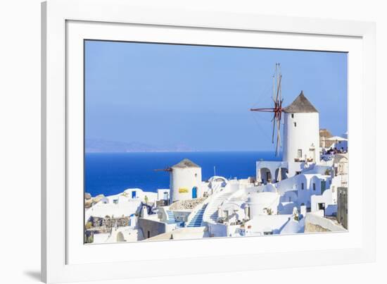 Windmill and Traditional Houses-Neale Clark-Framed Photographic Print