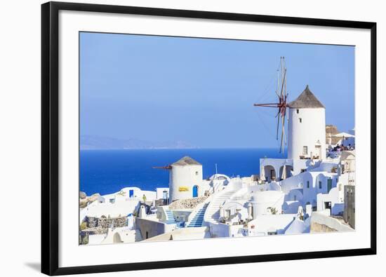 Windmill and Traditional Houses-Neale Clark-Framed Photographic Print