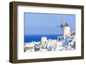 Windmill and Traditional Houses-Neale Clark-Framed Photographic Print
