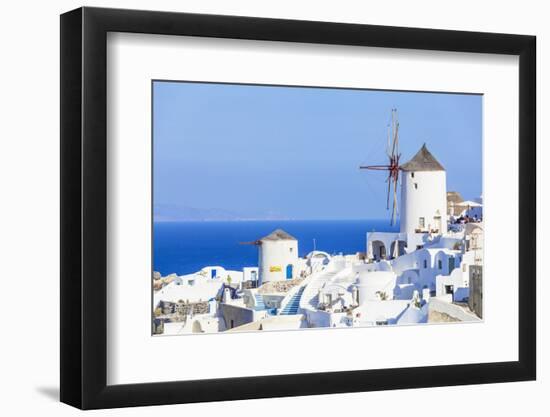 Windmill and Traditional Houses-Neale Clark-Framed Photographic Print