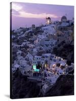 Windmill and Village of Oia, Island of Santorini (Thira), Cyclades, Greece-Gavin Hellier-Stretched Canvas