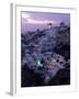 Windmill and Village of Oia, Island of Santorini (Thira), Cyclades, Greece-Gavin Hellier-Framed Photographic Print