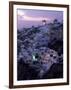 Windmill and Village of Oia, Island of Santorini (Thira), Cyclades, Greece-Gavin Hellier-Framed Photographic Print