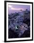 Windmill and Village of Oia, Island of Santorini (Thira), Cyclades, Greece-Gavin Hellier-Framed Photographic Print