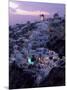 Windmill and Village of Oia, Island of Santorini (Thira), Cyclades, Greece-Gavin Hellier-Mounted Photographic Print