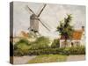 Windmill at Knock, Belgium, 1894-Camille Pissarro-Stretched Canvas