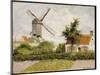 Windmill at Knokke, Belgium, 1894-Camille Pissarro-Mounted Giclee Print