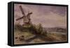 Windmill at Stoke, Near Ipswich-John Constable-Framed Stretched Canvas