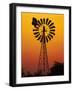 Windmill at Sunset, Fitzroy Crossing, Kimberley Region, Western Australia, Australia-David Wall-Framed Photographic Print