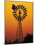 Windmill at Sunset, Fitzroy Crossing, Kimberley Region, Western Australia, Australia-David Wall-Mounted Photographic Print