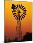 Windmill at Sunset, Fitzroy Crossing, Kimberley Region, Western Australia, Australia-David Wall-Mounted Photographic Print