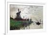 Windmill at Zaandam (Netherlands), 1871-Claude Monet-Framed Giclee Print