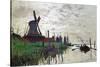 Windmill at Zaandam (Netherlands), 1871-Claude Monet-Stretched Canvas