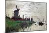 Windmill at Zaandam (Netherlands), 1871-Claude Monet-Mounted Premium Giclee Print