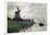 Windmill at Zaandam (Netherlands), 1871-Claude Monet-Framed Giclee Print