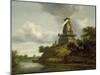 Windmill by a River-Jacob Isaaksz. Or Isaacksz. Van Ruisdael-Mounted Giclee Print