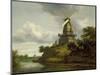 Windmill by a River-Jacob Isaaksz. Or Isaacksz. Van Ruisdael-Mounted Giclee Print