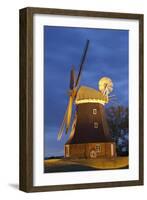 Windmill by Stove, Mecklenburg-Western Pomerania, Germany-Rainer Mirau-Framed Photographic Print