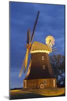 Windmill by Stove, Mecklenburg-Western Pomerania, Germany-Rainer Mirau-Mounted Photographic Print