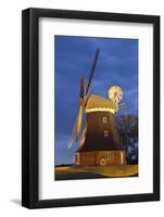 Windmill by Stove, Mecklenburg-Western Pomerania, Germany-Rainer Mirau-Framed Photographic Print