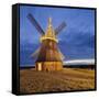 Windmill by Stove, Mecklenburg-Western Pomerania, Germany-Rainer Mirau-Framed Stretched Canvas