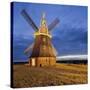 Windmill by Stove, Mecklenburg-Western Pomerania, Germany-Rainer Mirau-Stretched Canvas
