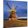 Windmill by Stove, Mecklenburg-Western Pomerania, Germany-Rainer Mirau-Mounted Photographic Print