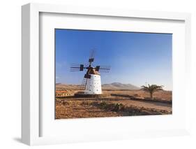 Windmill, El Cotillo, Fuerteventura, Canary Islands, Spain, Atlantic, Europe-Markus Lange-Framed Photographic Print