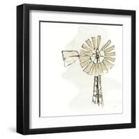 Windmill I Neutral-Chris Paschke-Framed Art Print