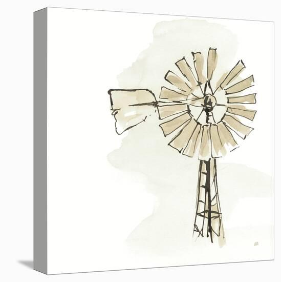 Windmill I Neutral-Chris Paschke-Stretched Canvas